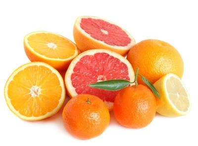 Naranja, mandarina y pomelo