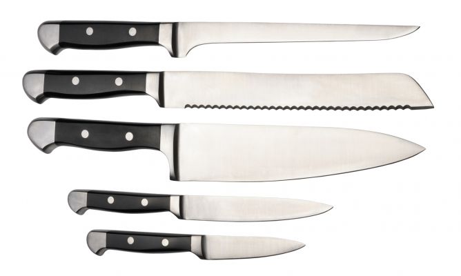 Diferentes tipos de cuchillos