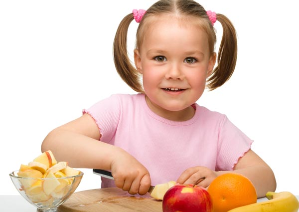 Niños y comida saludable
